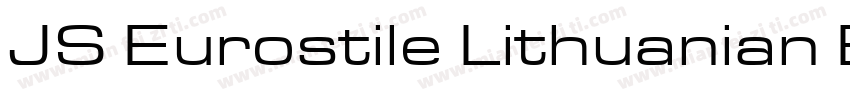 JS Eurostile Lithuanian Extended No字体转换